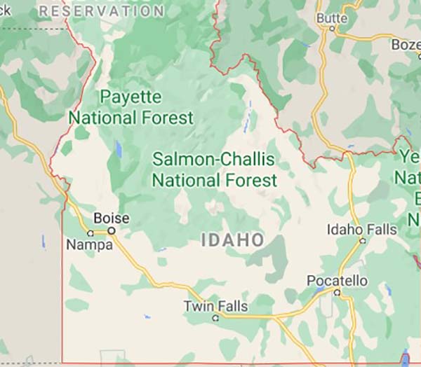 Idaho map